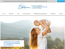 Tablet Screenshot of institut-edelweiss.fr
